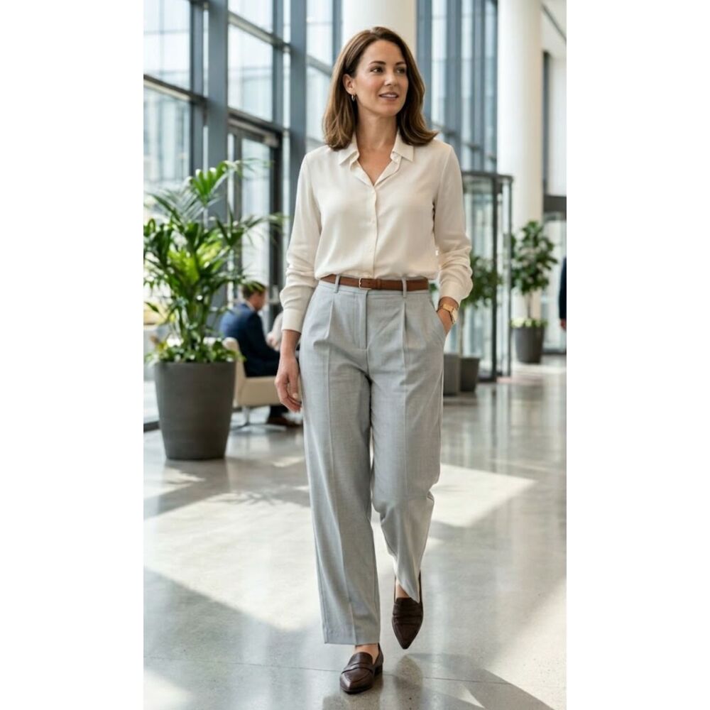 New Old Navy High-WaistLinen-Blend Taylor Wide-Leg Trouser Pants Women's Size XL